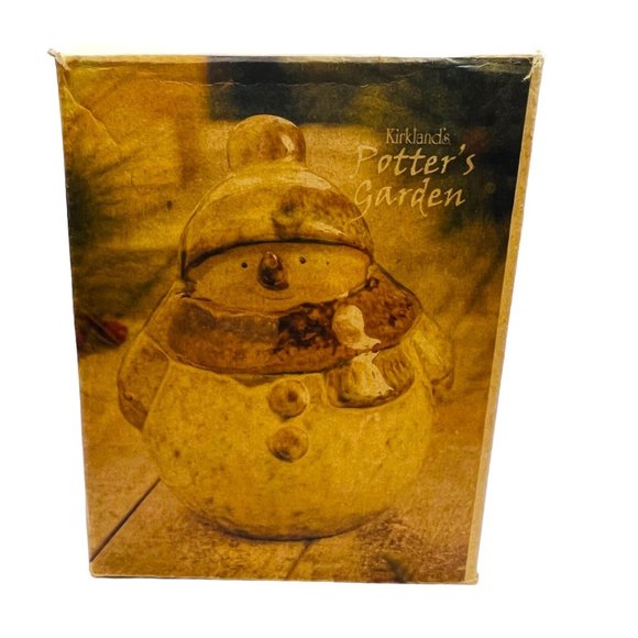 Kirkland's Potter's Garden Saint Nicholas Holiday Edition Snowman Figure NIB - Picture 10 of 11